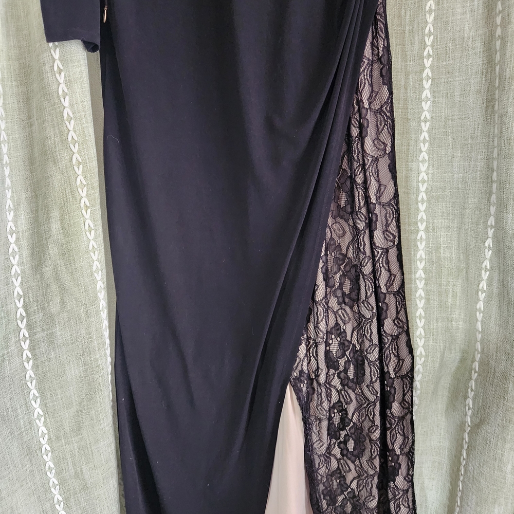 Thalia Sodi One Shoulder Black and Lace Dress - Picture 5 of 11